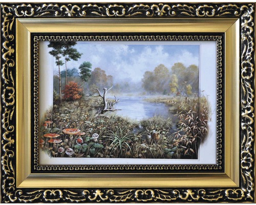 Obraz v rámu 2.600.01-299 motiv rybník 13x18cm