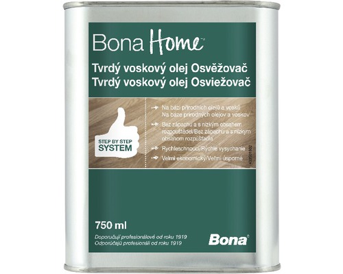 Tvrdý voskový olej na dřevo Bona Home Osvěžovač 0,75 l-0