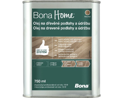 Olej na dřevěné podlahy Bona Home 0,75 l