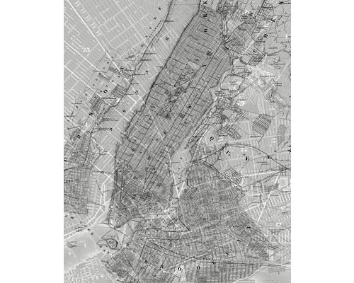 Fototapeta vliesová NYC Map, motiv město-0