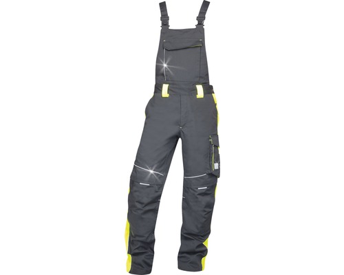 Pracovní kalhoty ARDON s laclem NEON černo-žlutá velikost 48-0