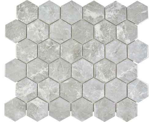 Keramická mozaika HX Curio MG šestiúhelník 32,5x28,1 cm šedá-0