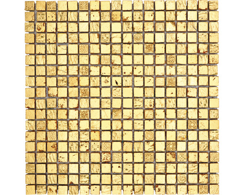 Mozaika z přírodního kamene XAM 47 30x30 cm zlatá-0