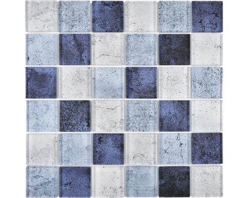 Skleněná mozaika XCM Moon26 29,8x29,8 cm modrá-0