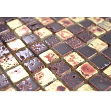 Mozaika z přírodního kamene XAM 67 30x30 cm zlatá/červená-thumb-1
