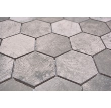 Keramická mozaika HX Curio ZDG šestiúhelník 32,5x28,1 cm šedá-thumb-1