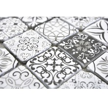 Skleněná mozaika XCM 8RBW47 30x30 cm bílá/černá-thumb-1