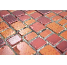 Skleněná mozaika XCM GME 96 31,7x31,1 cm červená-thumb-1