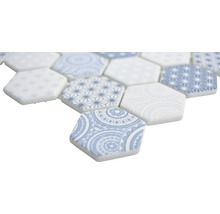 Skleněná mozaika Emily HX45 šestiúhelník 32,40x28 cm světle modrá-thumb-2
