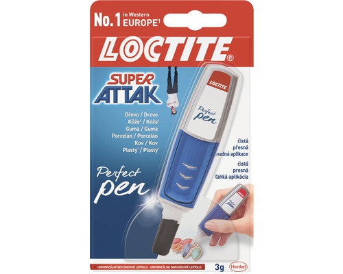Lepidlo vteřinové Loctite Super Attak Perfect Pen 3 g