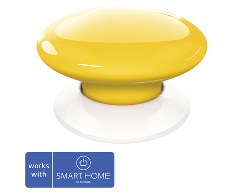 Chytré bezdrátové tlačítko Fibaro žluto/bílé kompatibilní se SMART HOME by hornbach