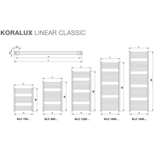 Koupelnový radiátor Koralux Linear Classic 122x60 cm-thumb-2