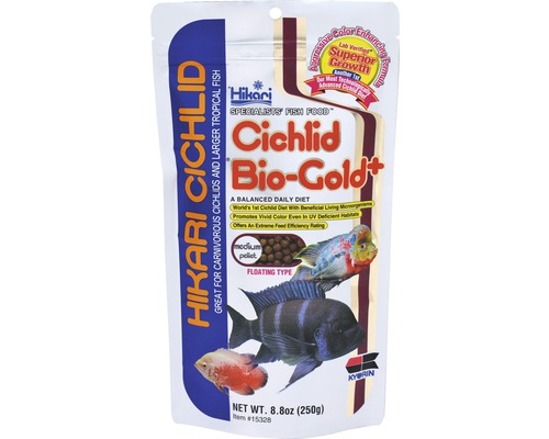 Krmivo pro cichlidy HIKARI Cichlid Bio-Gold+ medium 250 g-0