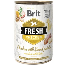 Konzerva pro psy Brit Fresh Chicken with Sweet potato 400 g-thumb-0