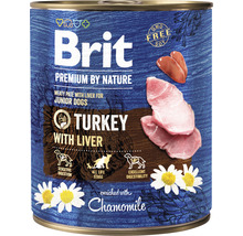Konzerva pro psy Brit Premium by Nature Turkey with Liver 800 g-thumb-0