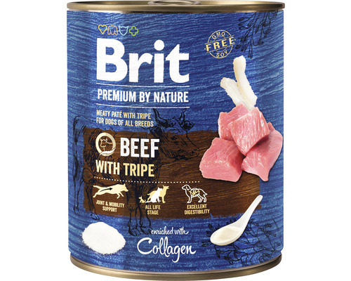 Konzerva pro psy Brit Premium by Nature Beef with Tripe 800 g-0