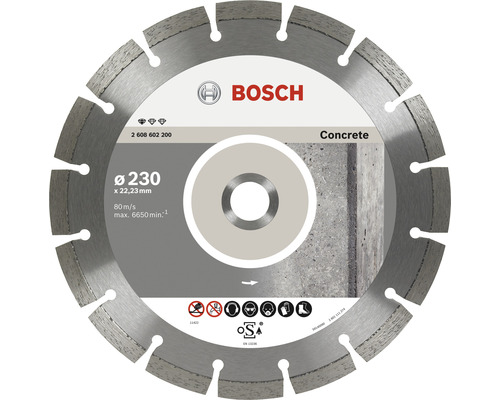 Diamantový řezný kotouč Bosch for Concrete Ø 230x22,23 mm