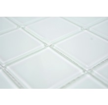 Skleněná mozaika čtvercová crystal mix bílá-thumb-2