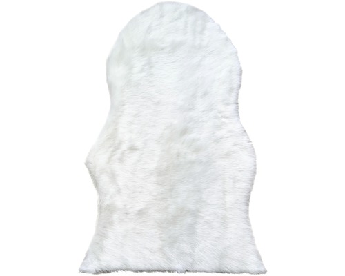 Koberec umělá dekorativní kožešina Shape 50x70 cm bílý