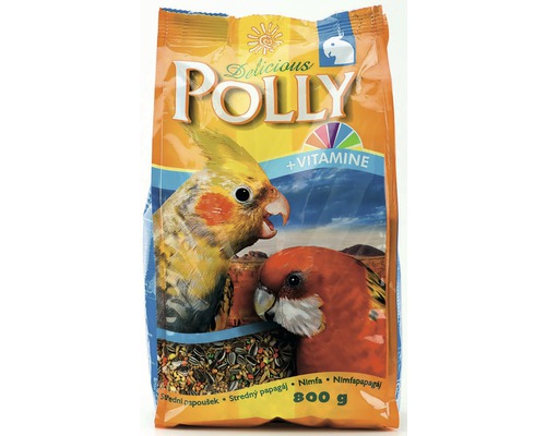 Krmivo pro korely a střední papoušky Polly 800 g-0