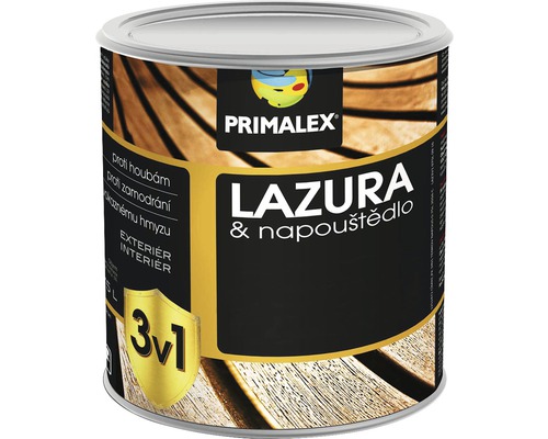 Lazura na dřevo PRIMALEX 3v1 teak tmavý 0,75 l-0