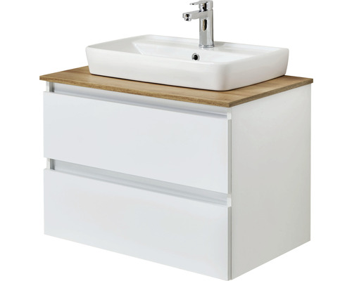 Koupelnová skříňka pod umyvadlo Pelipal Quickset 360 lesknoucí bílá 75 x 53 x 49 cm