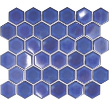Keramická mozaika HX560 šestiúhelník uni kobaltově modrá lesklá-thumb-0