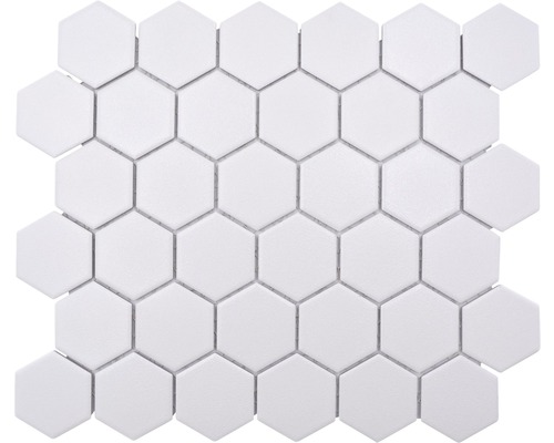 Keramická mozaika HX AT51 šestihúhelník 32,5x28,1 cm Uni bílá R10B-0