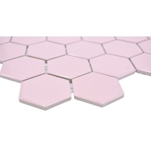 Keramická mozaika HX520 šestiúhelník uni starorůžová lesklá-thumb-1