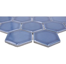 Keramická mozaika HX530 šestiúhelník uni modrozelená lesklá-thumb-1