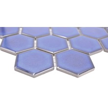 Keramická mozaika HX560 šestiúhelník uni kobaltově modrá lesklá-thumb-1