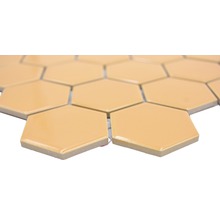 Keramická mozaika HX570 šestiúhelník uni okrová oranžová lesklá-thumb-1