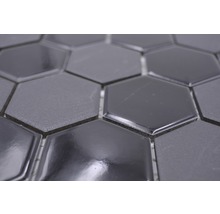 Keramická mozaika HX 09059 šestiúhelník 32,5x28,1 cm mix černá R10B-thumb-2