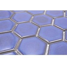 Keramická mozaika HX560 šestiúhelník uni kobaltově modrá lesklá-thumb-2