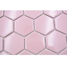 Keramická mozaika HX520 šestiúhelník uni starorůžová lesklá-thumb-3