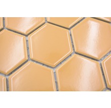 Keramická mozaika HX570 šestiúhelník uni okrová oranžová lesklá-thumb-3