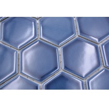Keramická mozaika HX530 šestiúhelník uni modrozelená lesklá-thumb-3
