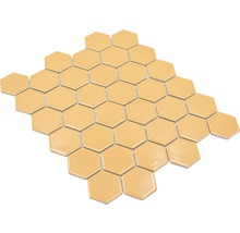 Keramická mozaika HX570 šestiúhelník uni okrová oranžová lesklá-thumb-5