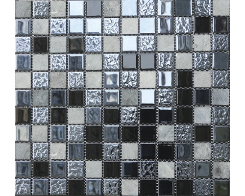 Mozaika sklo a kámen HBC001 30,5x32,5 cm