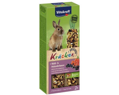 Pamlsky pro hlodavce, krekry Vitakraft Kräcker® lesní plody, 2 ks, 112 g