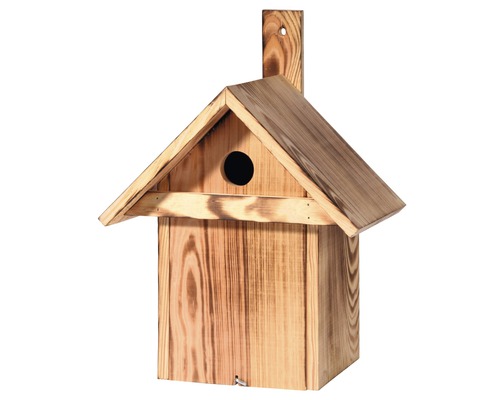 Ptačí budka dřevěná se šikmou střechou 24 x 18 x 33 cm