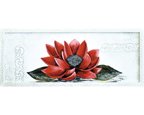 Obraz na plátně Červený květ 45 x 110 cm-0