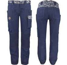Pracovní kalhoty Girl Denim modré velikost 32-thumb-0