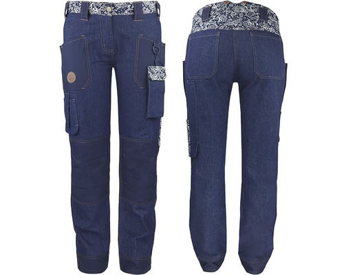Pracovní kalhoty Girl Denim modré velikost 32-0