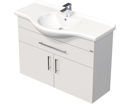 Koupelnová skříňka s umyvadlem LANDAU Ideal 105 cm bílá-0
