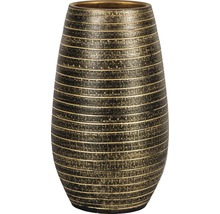 Váza Passion for Pottery Solano hliněná Ø 22 cm x 40 cm černo-zlatá-thumb-0