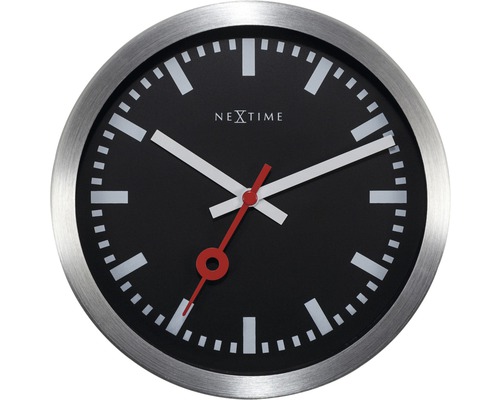 Nástěnné hodiny NeXtime Station Stripe Index Ø 19 cm-0