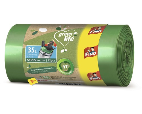 Pytle na odpady FINO Green Life Easy 35L, 22 ks