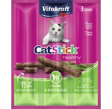 Pamlsky pro kočky Vitakraft Cat Stick Mini kuřecí a kočičí tráva 18 g 3 ks-thumb-0