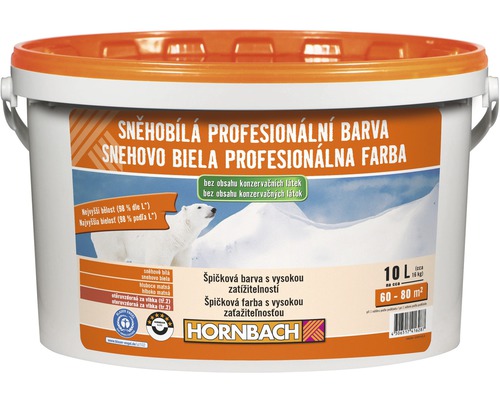 Barva Hornbach Sněhobílá profesionální bez konzervantů 16 kg